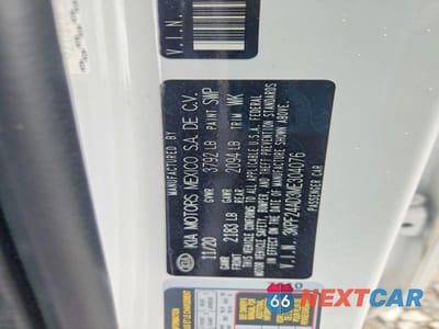 Zdjęcie 12 z 12 samochodu: 2021 KIA FORTE LXS VIN:3KPF24AD3ME304076 - miniatura