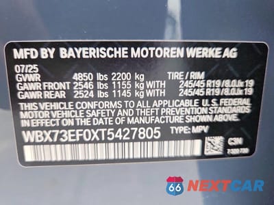 Zdjęcie 12 z 12 samochodu: 2026 BMW X1 XDRIVE28I VIN:WBX73EF0XT5427805 - miniatura