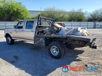 Drugie zdjęcie samochodu z przodu: 1997 FORD F350 FLATBED TRUCK VIN:1FTJW35F2VEC25810 - miniatura