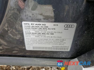 Zdjęcie 12 z 12 samochodu: 2019 AUDI Q5 PREMIUM PLUS VIN:WA1BNAFY5K2096528 - miniatura