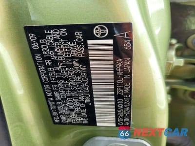 Zdjęcie 12 z 12 samochodu: 2009 SCION XD BASE VIN:JTKKU10439J049747 - miniatura