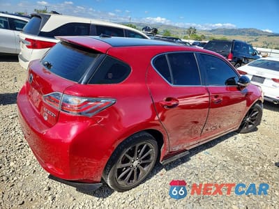 Trzecie zdjęcie samochodu z tyłu: 2011 LEXUS CT 200 VIN:JTHKD5BHXB2032229 - miniatura