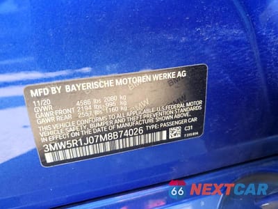 Zdjęcie 13 z 13 samochodu: 2021 BMW 330I VIN:3MW5R1J07M8B74026 - miniatura
