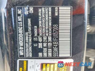 Zdjęcie 12 z 12 samochodu: 2015 MERCEDES-BENZ C 300 VIN:55SWF4JB1FU057008 - miniatura