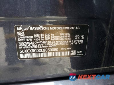 Zdjęcie 13 z 13 samochodu: 2020 BMW X7 M50I VIN:5UXCX6C0XL9C50080 - miniatura