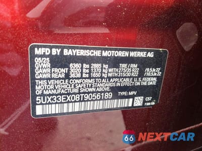 Zdjęcie 13 z 13 samochodu: 2026 BMW X6 XDRIVE40I VIN:5UX33EX08T9056189 - miniatura