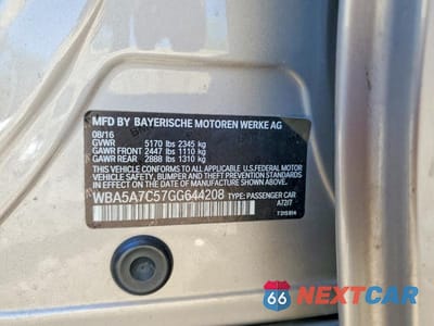 Zdjęcie 12 z 12 samochodu: 2016 BMW 528 XI VIN:WBA5A7C57GG644208 - miniatura