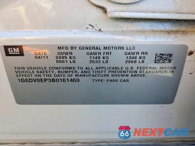 Zdjęcie 12 z 12 samochodu: 2011 CADILLAC CTS-V VIN:1G6DV8EP3B0161469 - miniatura