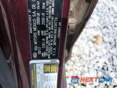 Zdjęcie 12 z 12 samochodu: 2017 KIA FORTE LX VIN:3KPFK4A74HE139719 - miniatura