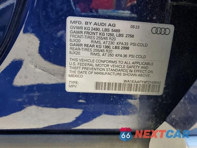 Zdjęcie 13 z 13 samochodu: 2023 AUDI Q5 PREMIUM PLUS 45 VIN:WA1EAAFY4P2149042 - miniatura