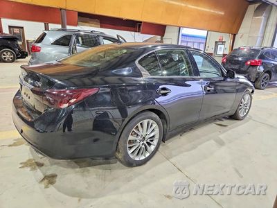 Trzecie zdjęcie samochodu z tyłu: 2021 INFINITI Q50 LUXE VIN:JN1EV7BR7MM754171 - miniatura