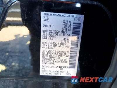 Zdjęcie 13 z 13 samochodu: 2025 NISSAN PATHFINDER SL VIN:5N1DR3CD4SC230595 - miniatura