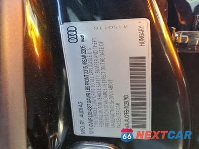 Zdjęcie 12 z 12 samochodu: 2017 AUDI A3 PREMIUM VIN:WAUAUGFF8H1029763 - miniatura