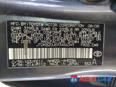 Zdjęcie 12 z 12 samochodu: 2009 TOYOTA PRIUS BASE VIN:JTDKB20U693466349 - miniatura