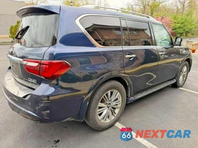 Trzecie zdjęcie samochodu z tyłu: 2020 INFINITI QX80 LUXE VIN:JN8AZ2NFXL9703905 - miniatura