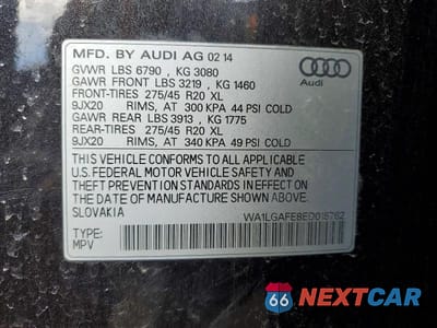 Zdjęcie 13 z 13 samochodu: 2014 AUDI Q7 PREMIUM PLUS VIN:WA1LGAFE8ED015762 - miniatura