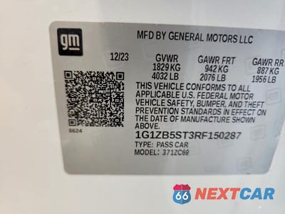 Zdjęcie 12 z 12 samochodu: 2024 CHEVROLET MALIBU LS VIN:1G1ZB5ST3RF150287 - miniatura