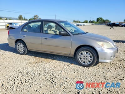 Czwarte zdjęcie samochodu z boku: 2004 HONDA CIVIC LX VIN:2HGES16574H551182 - miniatura