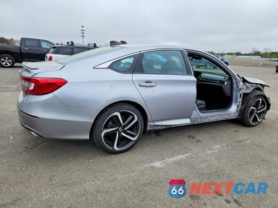 Trzecie zdjęcie samochodu z tyłu: 2021 HONDA ACCORD SPORT VIN:1HGCV1F37MA083417 - miniatura