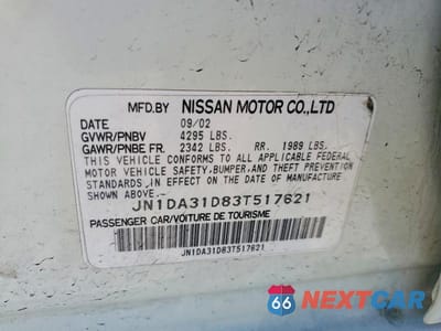 Zdjęcie 12 z 12 samochodu: 2003 NISSAN MAXIMA GXE VIN:JN1DA31D83T517621 - miniatura