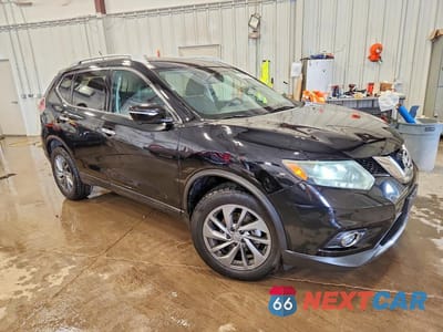 Czwarte zdjęcie samochodu z boku: 2015 NISSAN ROGUE SL VIN:5N1AT2MV9FC825986 - miniatura