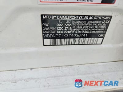 Zdjęcie 13 z 13 samochodu: 2007 MERCEDES-BENZ S 550 VIN:WDDNG71X37A030741 - miniatura