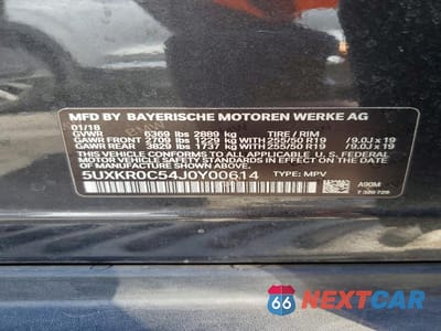 Zdjęcie 13 z 13 samochodu: 2018 BMW X5 XDRIVE35I VIN:5UXKR0C54J0Y00614 - miniatura