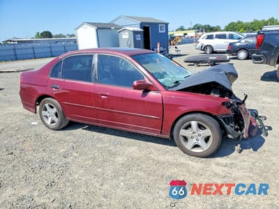Czwarte zdjęcie samochodu z boku: 2004 HONDA CIVIC EX VIN:2HGES26714H504222 - miniatura