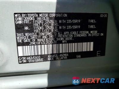 Zdjęcie 12 z 12 samochodu: 2020 TOYOTA RAV4 XLE PREMIUM VIN:JTMC1RFV3LD520630 - miniatura