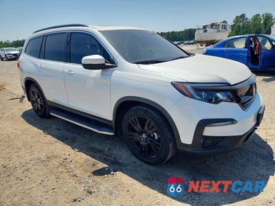 Czwarte zdjęcie samochodu z boku: 2022 HONDA PILOT SE VIN:5FNYF5H27NB021196 - miniatura