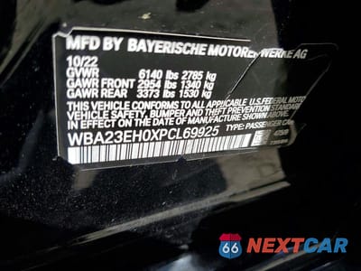 Zdjęcie 13 z 13 samochodu: 2023 BMW 740 I VIN:WBA23EH0XPCL69925 - miniatura