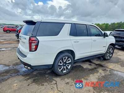 Trzecie zdjęcie samochodu z tyłu: 2021 CHEVROLET TAHOE K1500 HIGH COUNTRY VIN:1GNSKTKL9MR138611 - miniatura