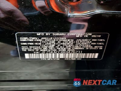 Zdjęcie 14 z 14 samochodu: 2019 SUBARU FORESTER VIN:JF2SKACC4KH426231 - miniatura