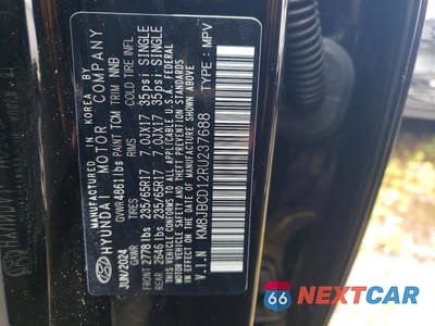 Zdjęcie 12 z 12 samochodu: 2024 HYUNDAI TUCSON BLUE VIN:KM8JBCD12RU237688 - miniatura