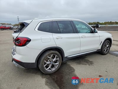 Trzecie zdjęcie samochodu z tyłu: 2022 BMW X3 XDRIVE30I VIN:5UX53DP04N9J86430 - miniatura