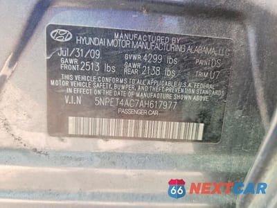 Zdjęcie 12 z 12 samochodu: 2010 HYUNDAI SONATA VIN:5NPET4AC7AH617977 - miniatura