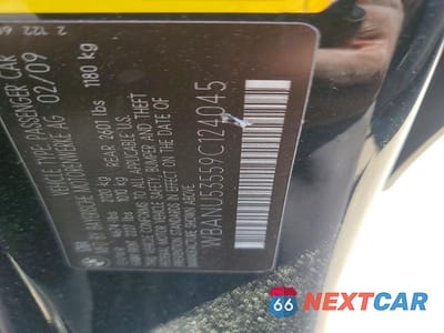 Zdjęcie 12 z 12 samochodu: 2009 BMW 528 I VIN:WBANU53559C124045 - miniatura