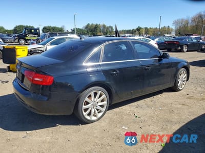 Trzecie zdjęcie samochodu z tyłu: 2013 AUDI A4 PREMIUM PLUS VIN:WAUHFAFL0DA185494 - miniatura