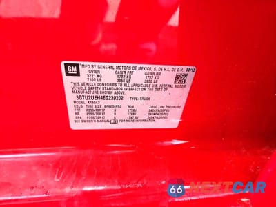 Zdjęcie 12 z 12 samochodu: 2014 GMC SIERRA K1500 SLE VIN:3GTU2UEH4EG239202 - miniatura
