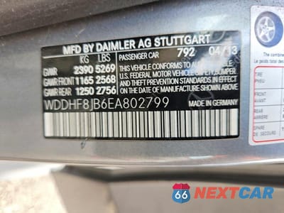 Zdjęcie 13 z 13 samochodu: 2014 MERCEDES-BENZ E 350 4MATIC VIN:WDDHF8JB6EA802799 - miniatura