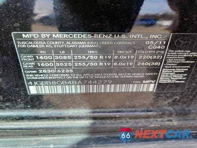 Zdjęcie 13 z 13 samochodu: 2011 MERCEDES-BENZ ML 350 4MATIC VIN:4JGBB8GB4BA744279 - miniatura
