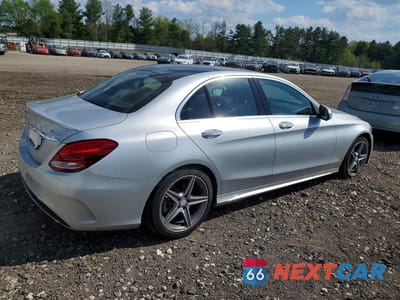 Trzecie zdjęcie samochodu z tyłu: 2017 MERCEDES-BENZ C 300 4MATIC VIN:WDDWF4KB3HR217246 - miniatura