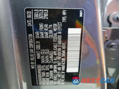Zdjęcie 12 z 12 samochodu: 2021 VOLVO XC60 T5 MOMENTUM VIN:YV4102RKXM1682063 - miniatura