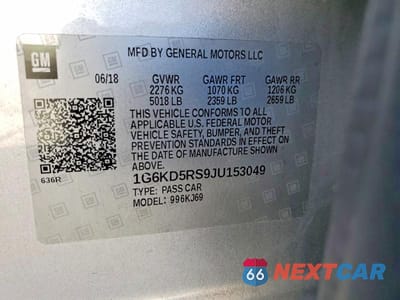 Zdjęcie 12 z 12 samochodu: 2018 CADILLAC CT6 LUXURY VIN:1G6KD5RS9JU153049 - miniatura
