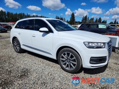 Czwarte zdjęcie samochodu z boku: 2018 AUDI Q7 PREMIUM PLUS VIN:WA1LAAF74JD034497 - miniatura