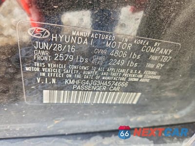 Zdjęcie 13 z 13 samochodu: 2017 HYUNDAI AZERA BASE VIN:KMHFG4JG3HA574666 - miniatura