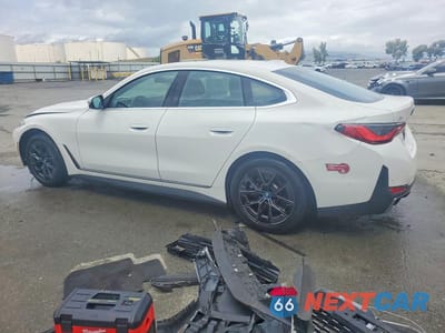 Drugie zdjęcie samochodu z przodu: 2024 BMW I4 XDRIVE 40 VIN:WBY83FB00RFR88965 - miniatura