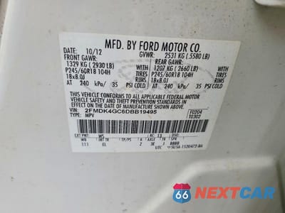 Zdjęcie 14 z 14 samochodu: 2013 FORD EDGE SE VIN:2FMDK4GC6DBB19495 - miniatura