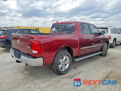 Trzecie zdjęcie samochodu z tyłu: 2018 RAM 1500 SLT VIN:1C6RR7LM6JS274269 - miniatura