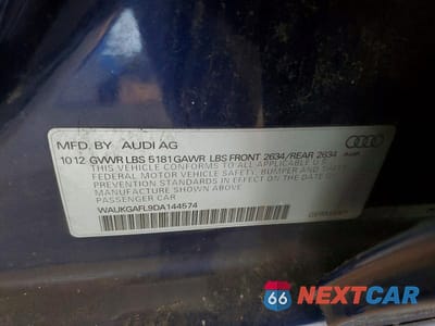 Zdjęcie 13 z 13 samochodu: 2013 AUDI S4 PRESTIGE VIN:WAUKGAFL9DA144574 - miniatura